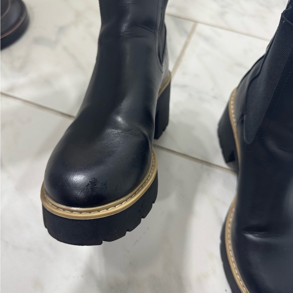 DV‎ Dolce Vita Black Leather Ankle Boots - Picture 6 of 7